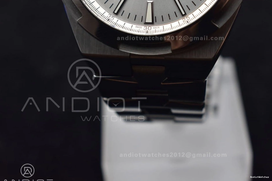 SS Dial Bracelet A on Edition 924 ZF Overseas SS 4500V 1:1 Sleek Silver Best 1222